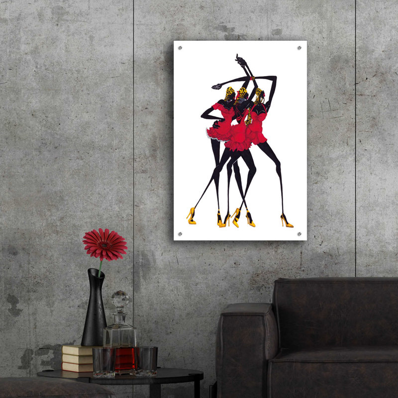 «Little Red Dress» par Shan Kelly, H 36 po x l 24 po x P 0,2 po