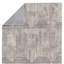 Tapis rayé fabriqué à la main en gris / crème-71603361