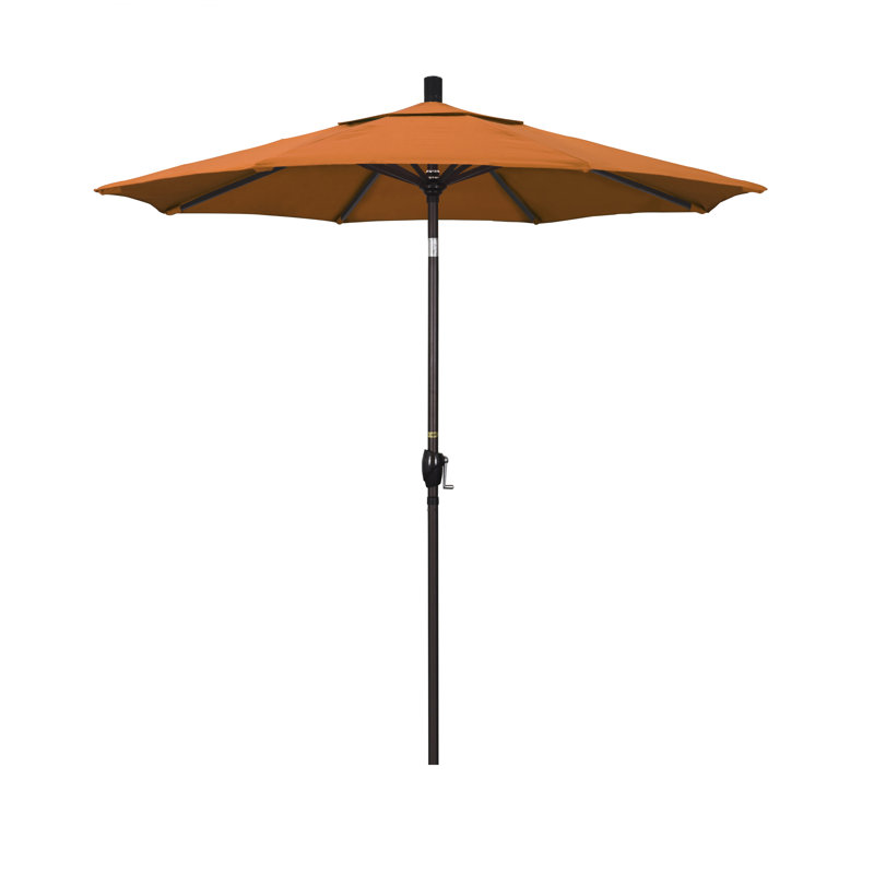 Parasol de marché 7,5', Performance coucher du soleil, Oléfine, Noir