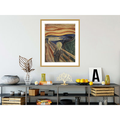 «The Scream» par Edvard Munch - impression giclée sur cadre