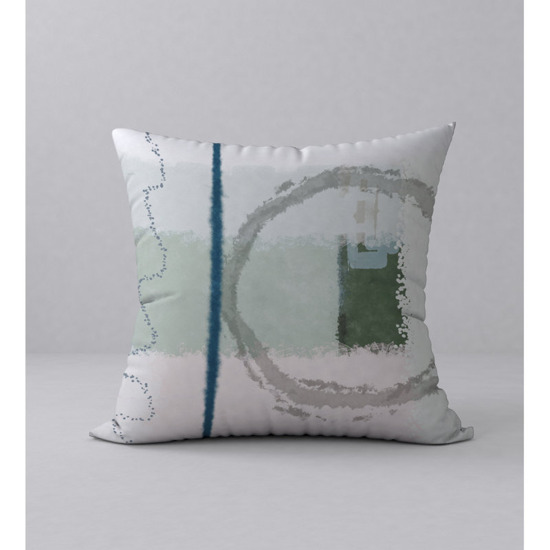 Abstract Throw Pillow, 24" H x 24" W