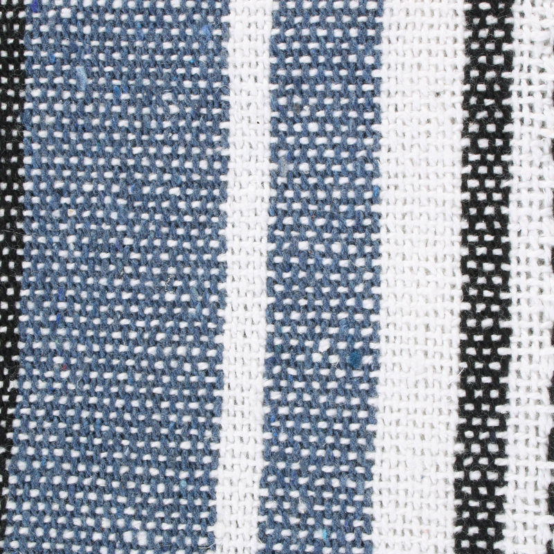 Jeté en coton , Bleu