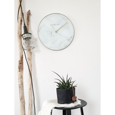 Glass Analogue Wall Clock