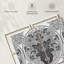 «Black Damask», reproduction sur toile-93060450