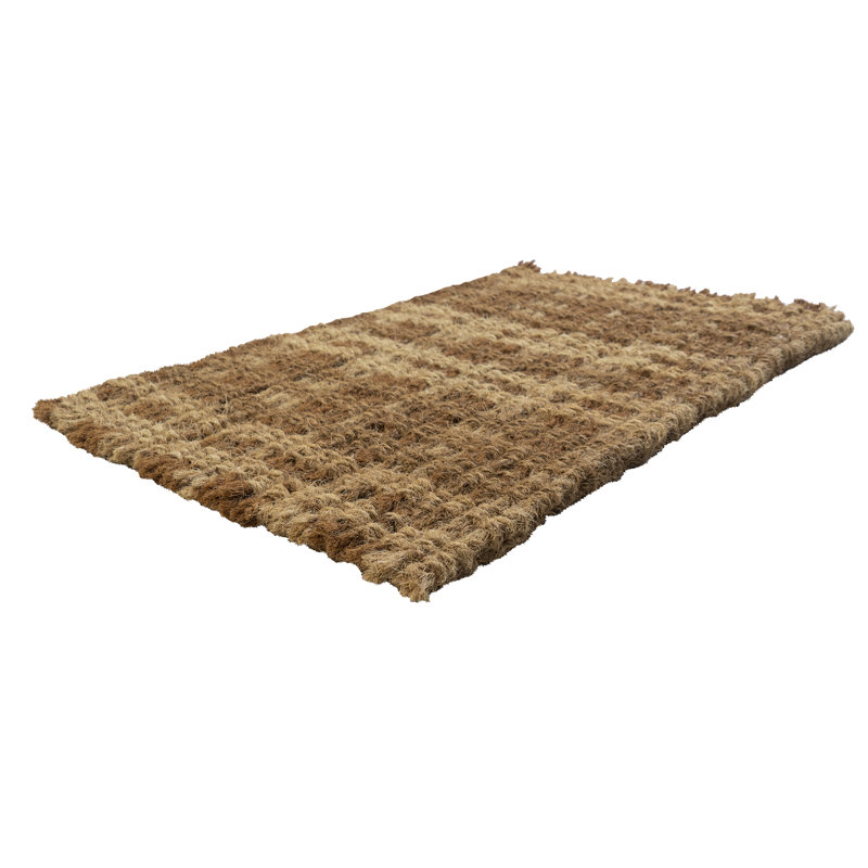 Handwoven Doormat - Plaid, 18" W x 30" L