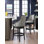 Robroy Upholstered Stool with Solid Wood Frame