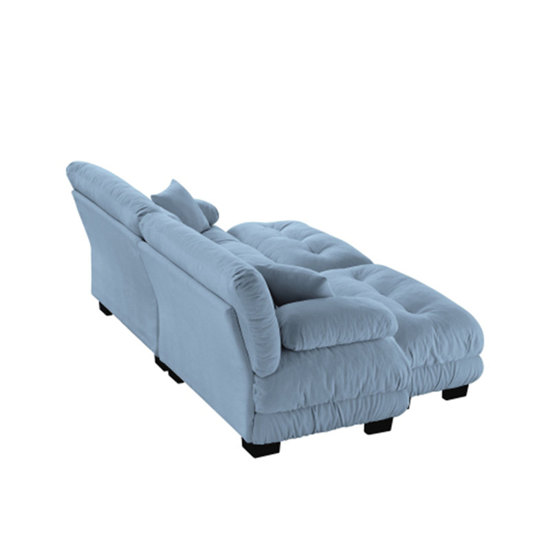 Canapé-lit Cloud Couch, H 35,4 po x l 94,4 po x P 59,6 po, Bleu