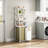 Laundry Basket, 2 Section Laundry Hamper With 4 Tiers Shelf, Pull-Out And Removable Laundry Bags, Large 2 X 15.87 Gallons, For Bedroom Bathroom White Pf11Xle-48690609-48690607