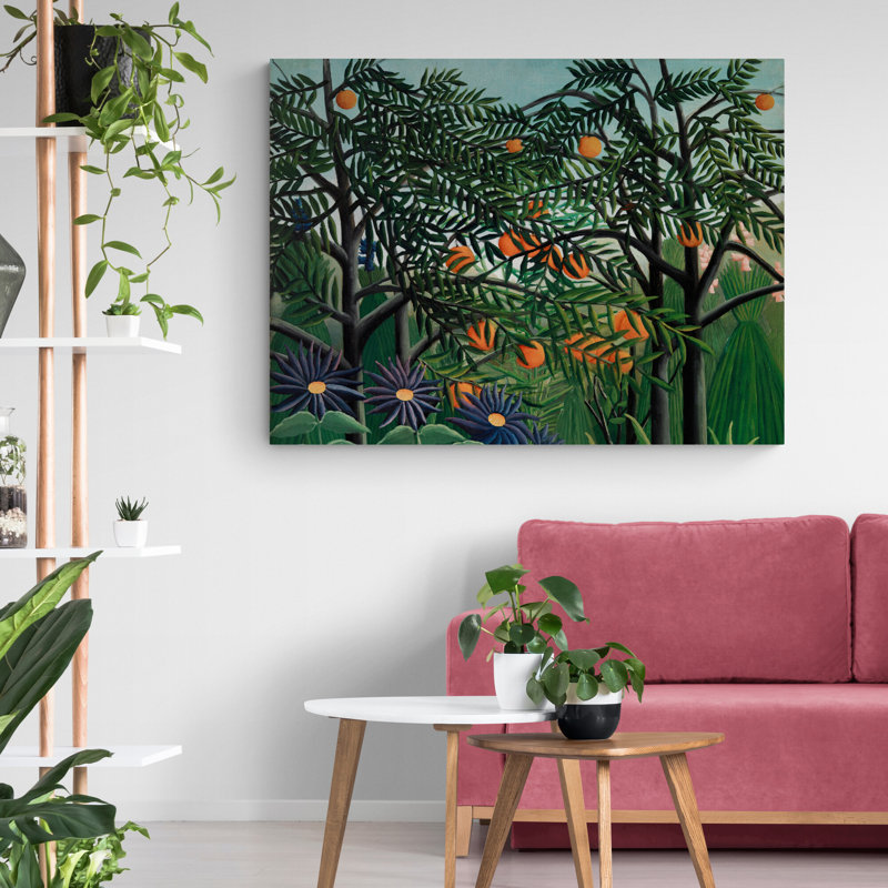 Exotic Forest by Henri Rousseau - Wrapped Canvas Print, 41cm H x 61cm W x 3.8cm D