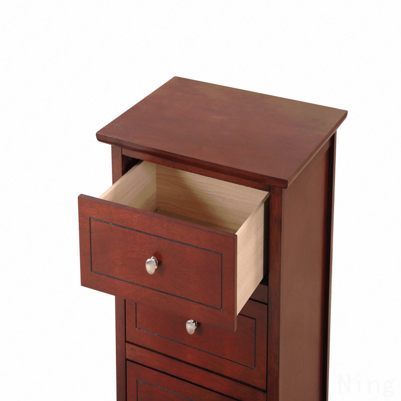 Transitional Cherry Nightstand For Bedrooms, Cherry