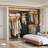  20.2'' - 96'' W Closet System with Wooden Drawers and Hanging Rods(cut To Fit)-743104636