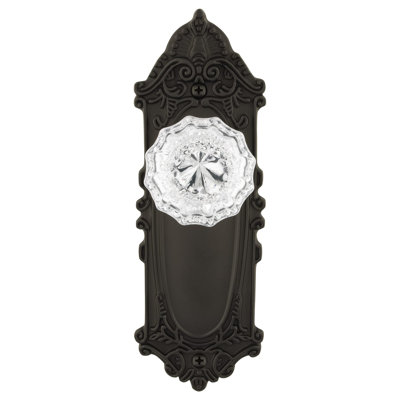 Victorian Plate with Crystal Door Knob
