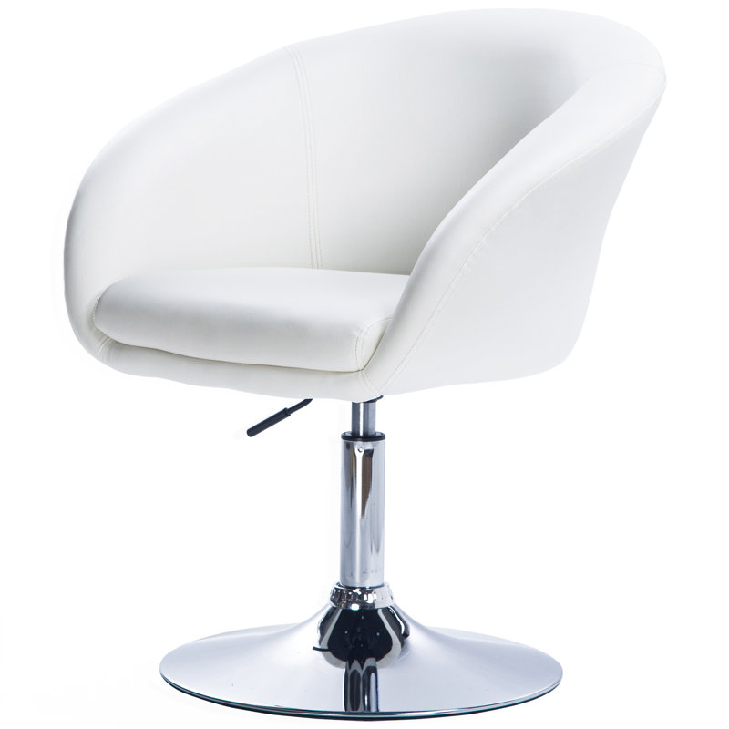 Nisbet Swivel Adjustable Height Stool, White