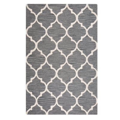 Yalova Rectangle Geometric Wool Hand Woven Area Rug