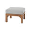 Porschea Square Outdoor Teak Ottoman Patio Ottoman-1630159693