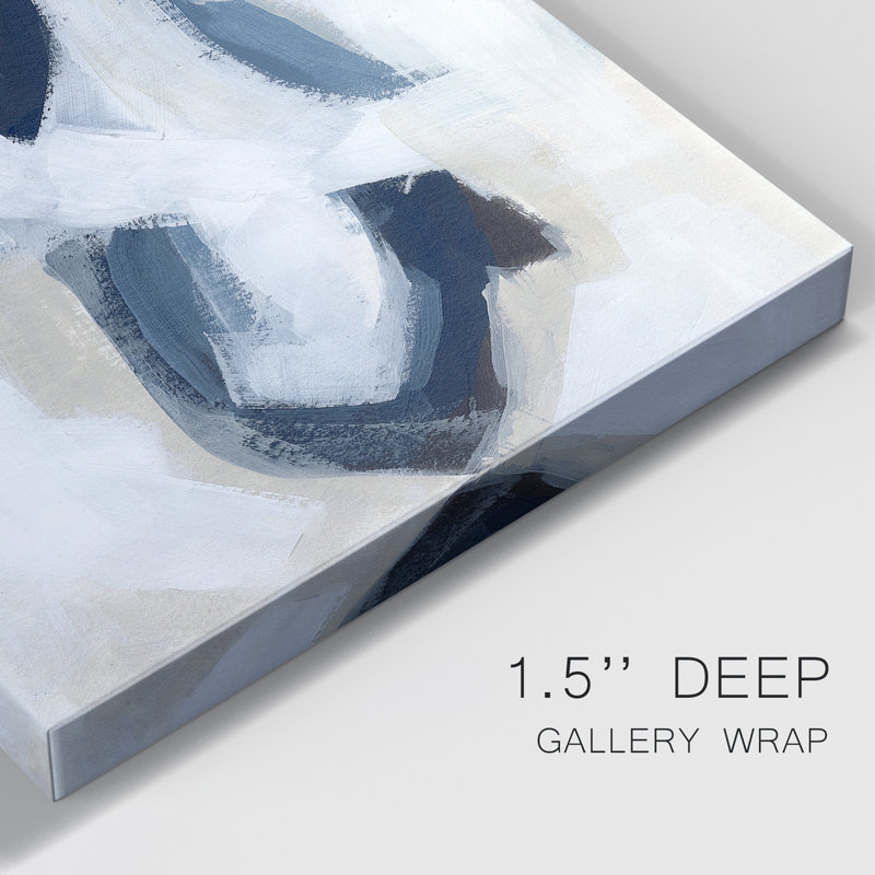 Indigo Imprint I - Impression sur toile tendue, H 60 po x l 40 po x P 1 po
