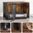 Dog Crate Furniture for Large and Medium Dogs, 42 Inch Wooden & Steel Decorative Indoor Kennel-313280243