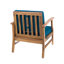 Fauteuil club Blue Wood