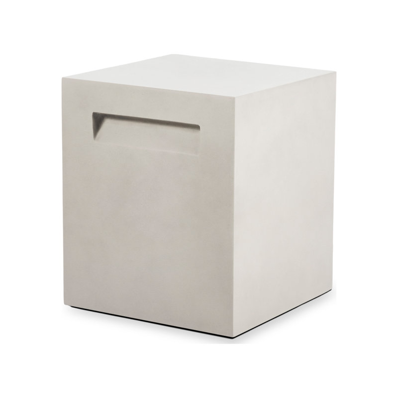 Couvercle de réservoir de propane en béton et tabouret Ecosmart, Os