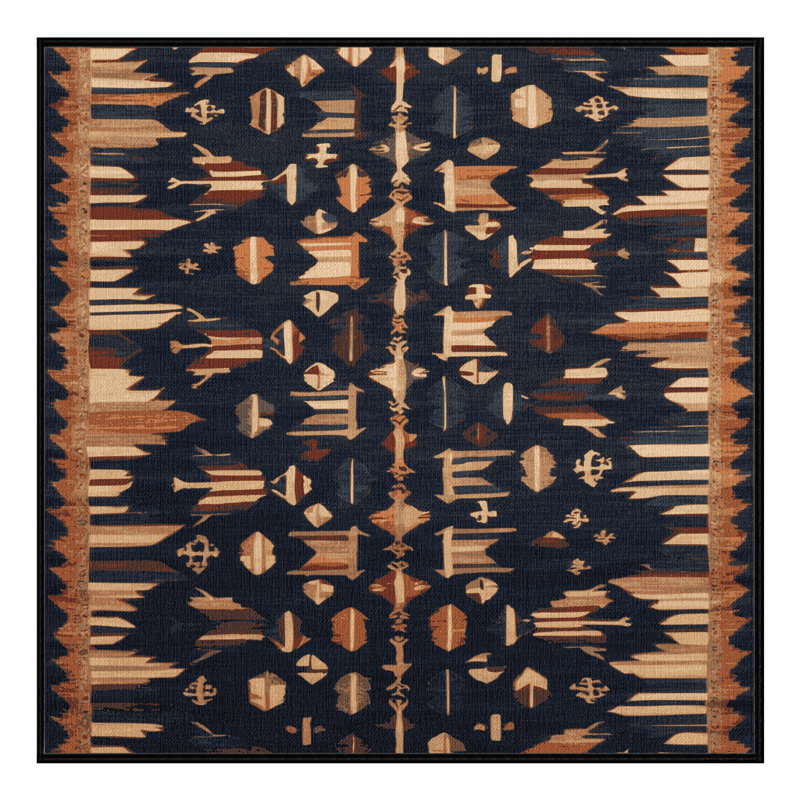 Machine Washable Turkish Gray Area Rug, Square 8'