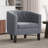 Evelie 28.25" W Tufted Linen Barrel Chair Upholstered-1277261355