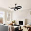Ventilateur de plafond à DEL de 42 po avec lumière et télécommande inclus