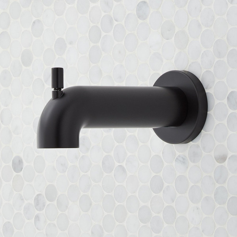 Vassor Pressure Balance Tub and Shower System - Matte Black, Matte Black