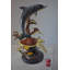 Dolphin With Three Turtles Bronze Statue Fountain - Size: 23"L X 22"W X 35"H.