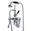 Classic Black Double Handle Thermostatic Bath/Shower Mixer with Tub Faucet and Handshower-32124086-32124089