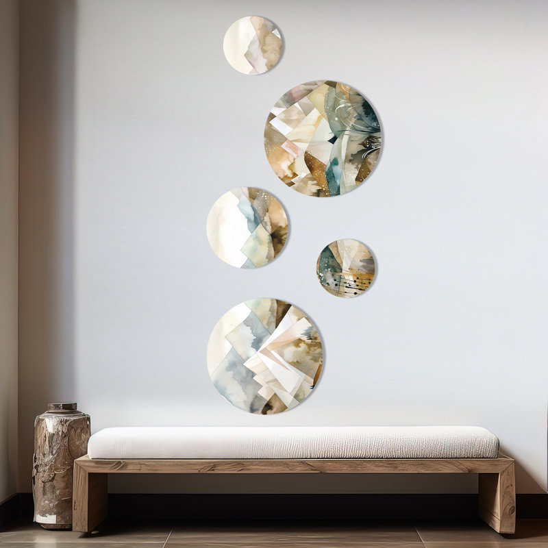 Exploring the Evolving Silver Mountains II - Landscape Modern Metal Wall Décor