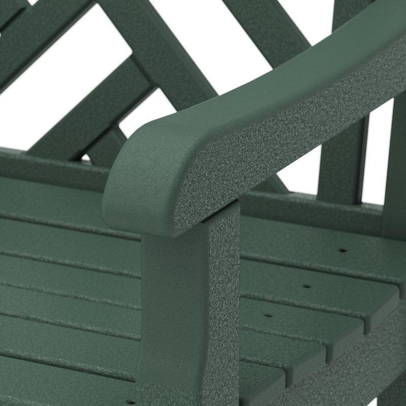 Banc 72 po POLYWOOD Rockford Chippendale, Vert