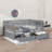 A Wooden Twin-Sized Daybed With Fence-Style Guardrails And Two Integrated Drawers-105707159-105707157