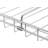 TRINITY 2-Tier Chrome Wire Steel Can Organizer w/ Adjustable Dividers