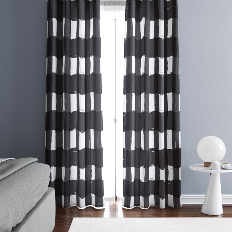 Rideaux semi-transparents à rayures Buffalo, l 40 po x L 52 po