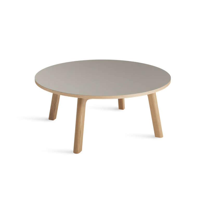 Apt Coffee Table, Putty Top/White Oak
