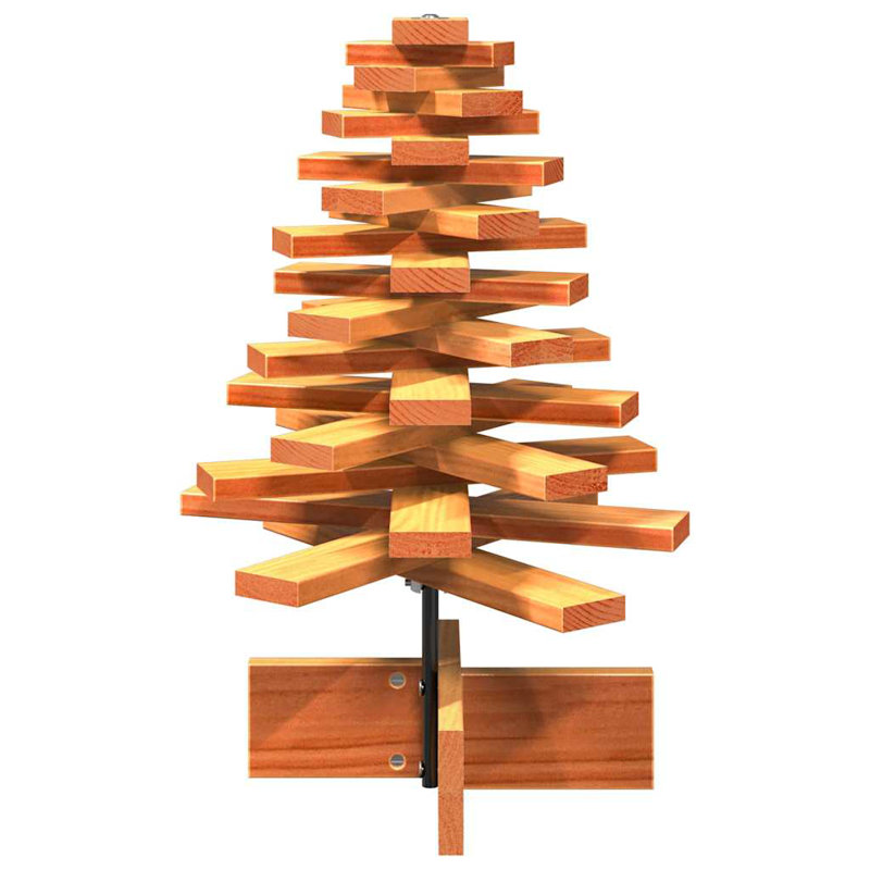 Christmas Decorative Accent, 60cm H x 40cm W x 40cm D, Wax Brown
