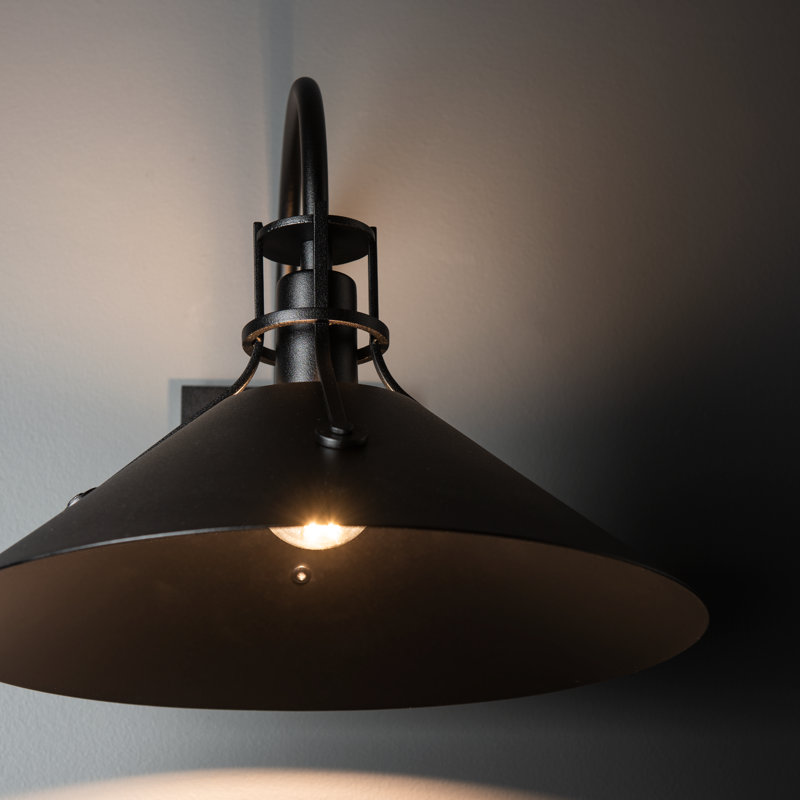 Henry 1 - Bulb Outdoor Barn Light, 10.5" H x 9.2" W x 10.4" D, Coastal Black