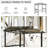 8' X 5' Hardtop Grill Gazebo W/ Vented Polycarbonate Roof Side Shelves Hooks