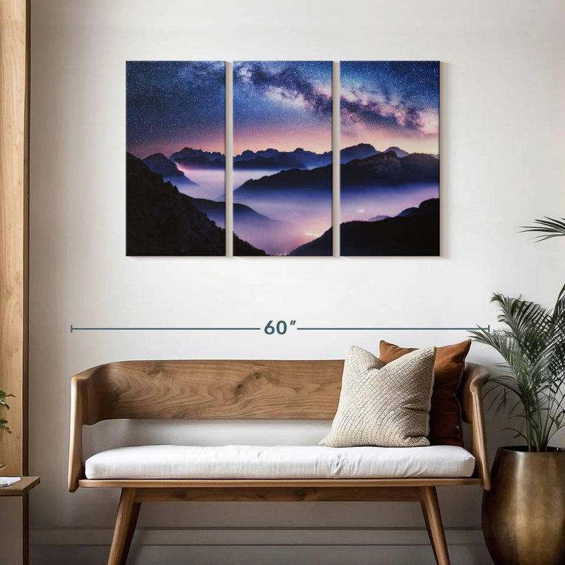 Oberle Bright Starry Night, 28" H x 45" W