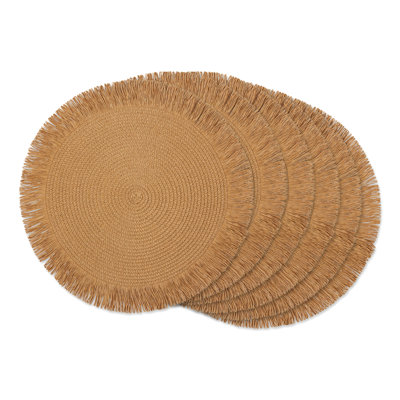 Rachel Polyester Solid Colour Round Placemat