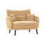 Canapé à deux places de style moderne avec accoudoirs confortables, coussins d'accoudoirs et poches de rangement, canapé à deux places profond, canapé moderne et confortable pour chambre à coucher, petits espaces, appartements et-1336767750
