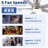 52" Modern Brushed Nickel Finish Reversible Quiet Motor Ceiling Fan With Light And Remote Control