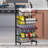 4-Tier Rolling Snack Cart