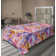 Ambesonne Floral Boho Flat Sheet Leafy Tropical Blooms