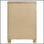 La commode de chambre à 5 tiroirs en chêne vieilli Sansome allie charme rustique et solutions de rangement modernes pour les petits espaces