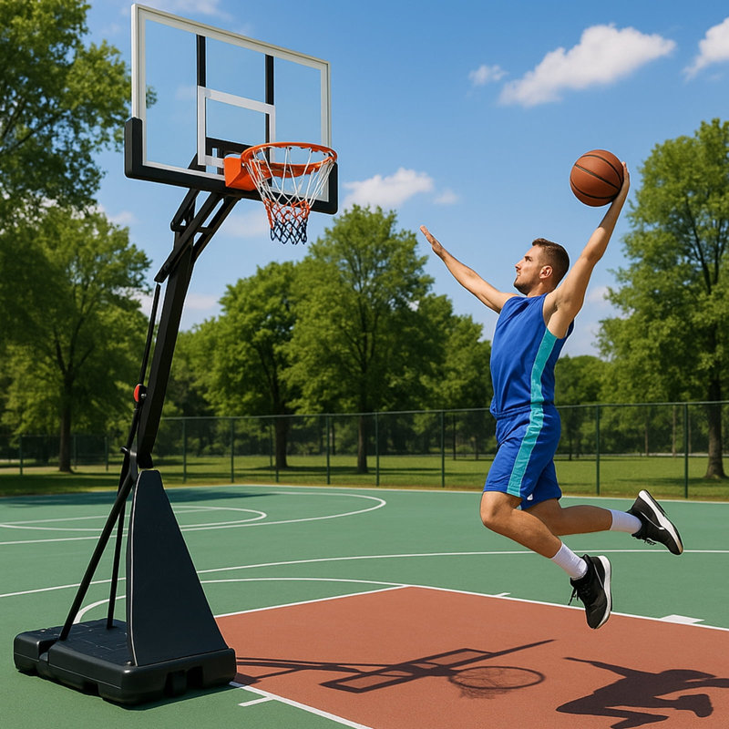Système de panier de basketball portatif 60 po Vebreda