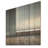 Monochrome Black And White Pier Horizon I - Coastal Pier Wood Wall Art On Natural Pine Wood-494308332