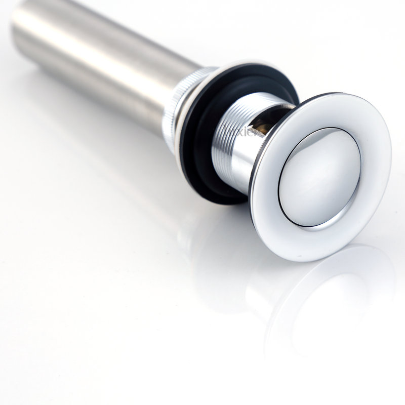 Pop-Up Bathroom Sink Drain Stopper with Overflow, Chrome