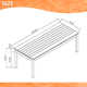 Rafael 82.69'' Outdoor Patio Dining Table