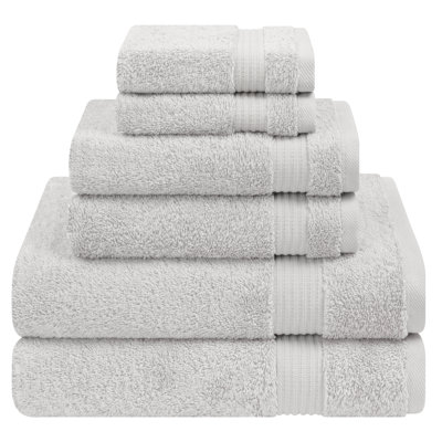 Ensemble de serviettes de bain luxueuses 100% coton turque 6 pièces, très doux et absorbant